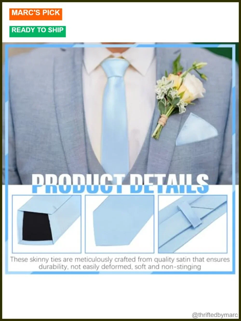 10 Tie and Pocket Square Sets for Men Satin Formal Solid Ties